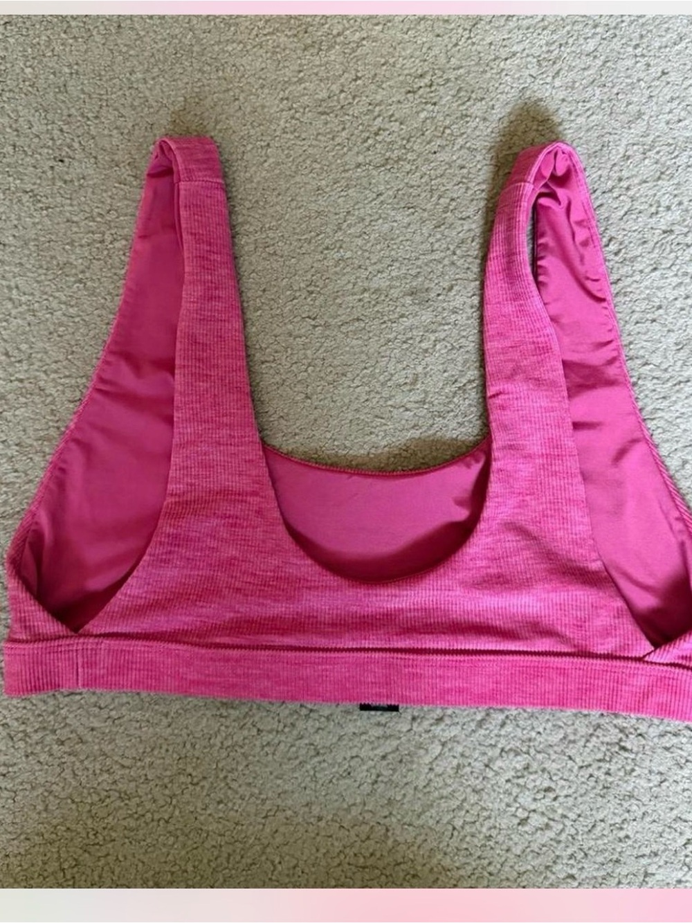 Beach Riot Hot Pink Ribbed Bikini Set - Picture 4 of 6